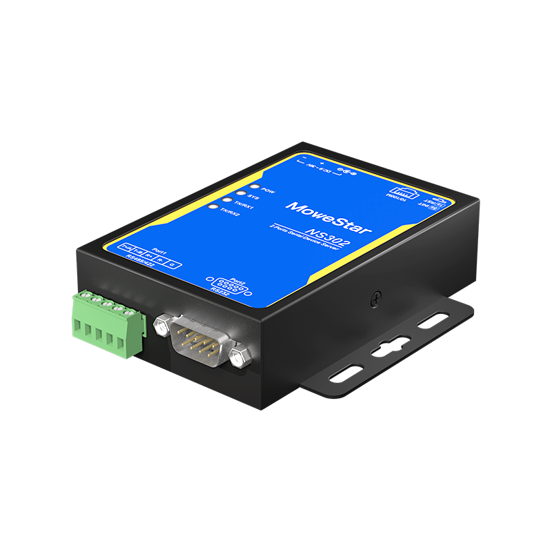 1 Port RS232 + 1 Port RS485/422 Serial to 100M Ethernet Server