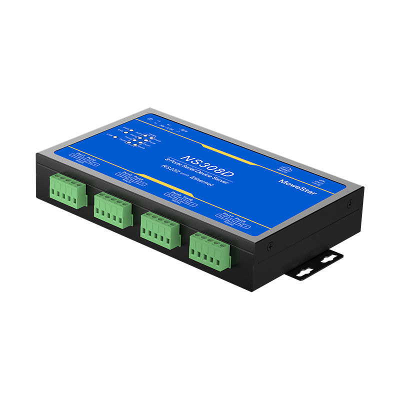 8 Ports RS232 Serial to 100M Ethernet Server
