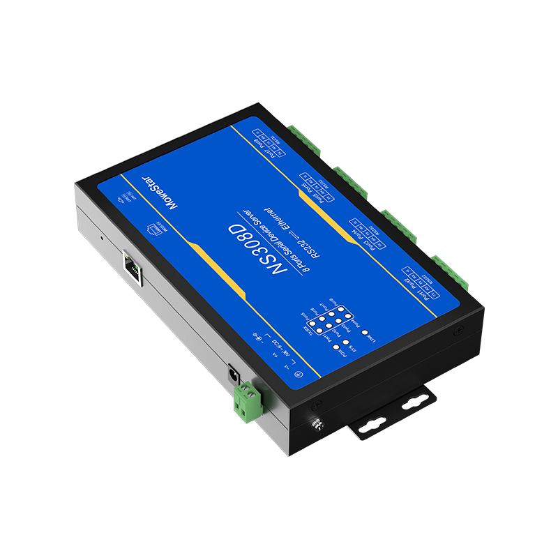 8 Ports RS232 Serial to 100M Ethernet Server