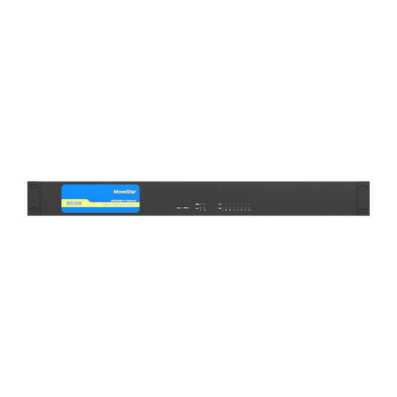 8 Ports RS232/485 Serial to 100M Ethernet Server
