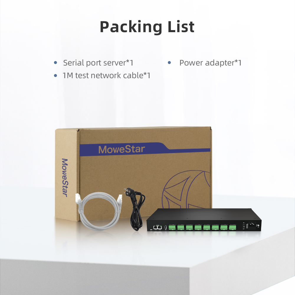 8 Ports RS485/422 Serial to 100M Ethernet Opto-isolated Server