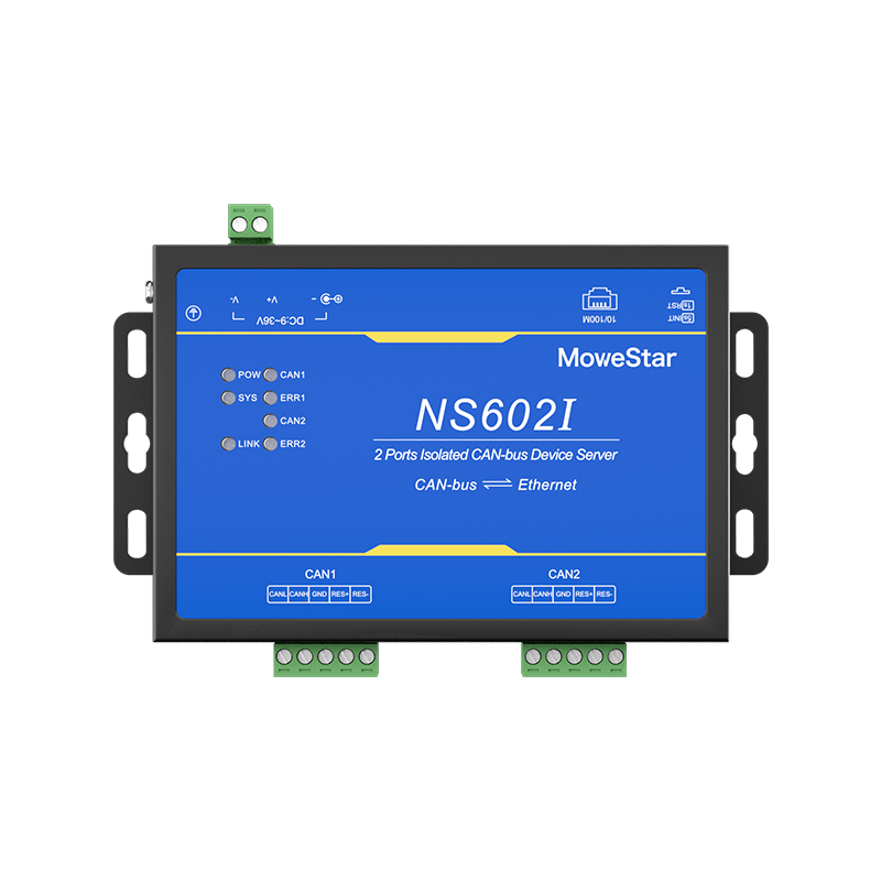 2 Ports CAN-bus To Ethernet Opto-isolated Wall-mounted Ethernet CAN-bus Server