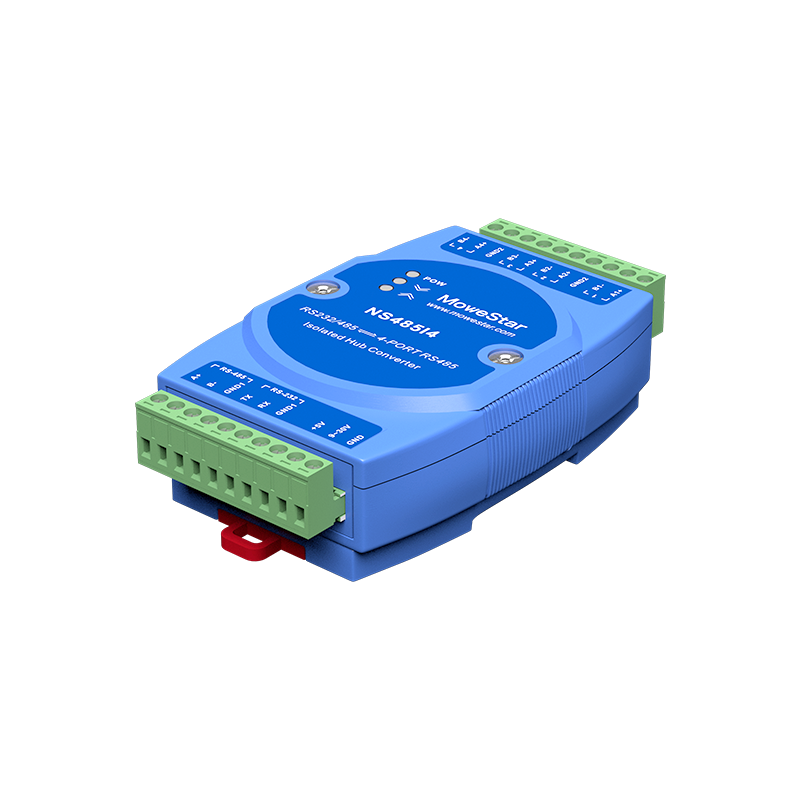 1 Port RS232/485 To 4 Ports RS485 Passive Isolated HUB