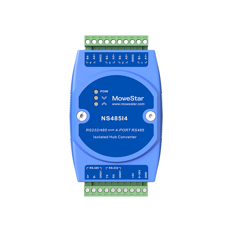 1 Port RS232/485 To 4 Ports RS485 Passive Isolated HUB