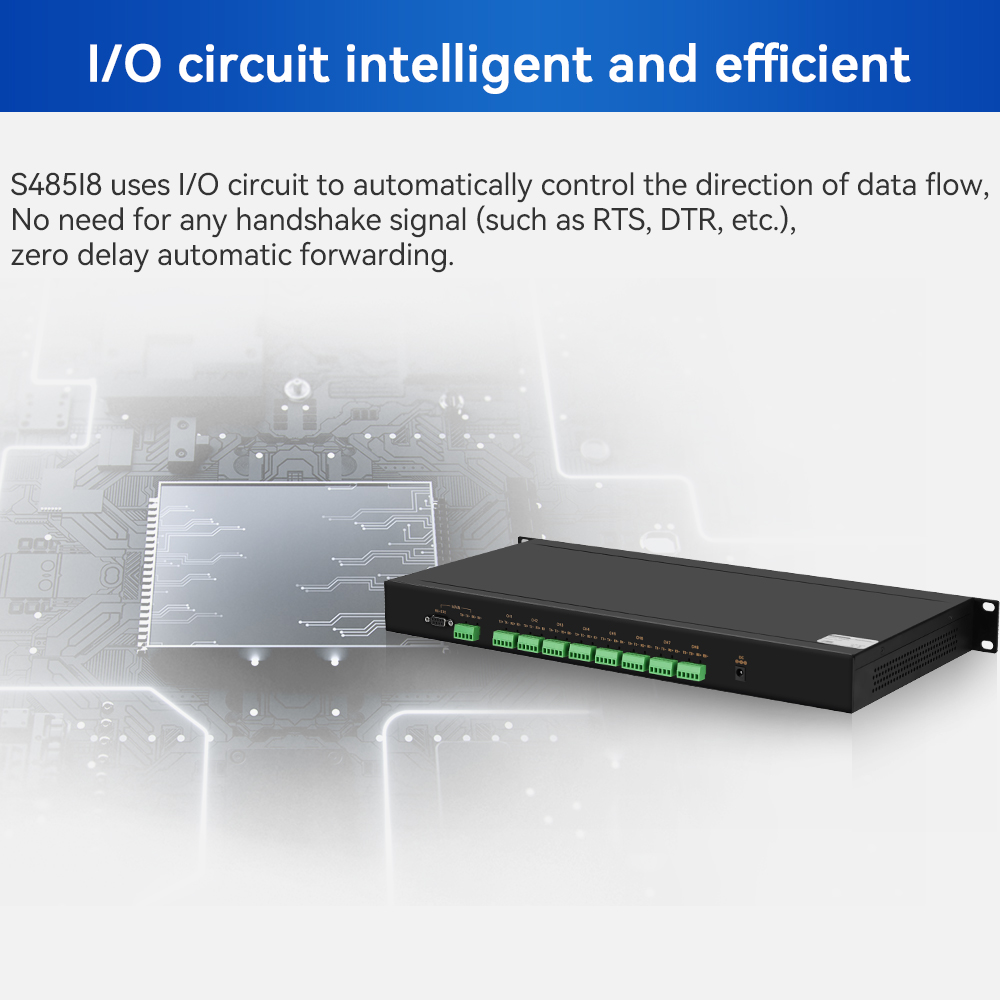 1 Port RS232/485/422 To 8 Ports RS485/422 Passive Isolated HUB