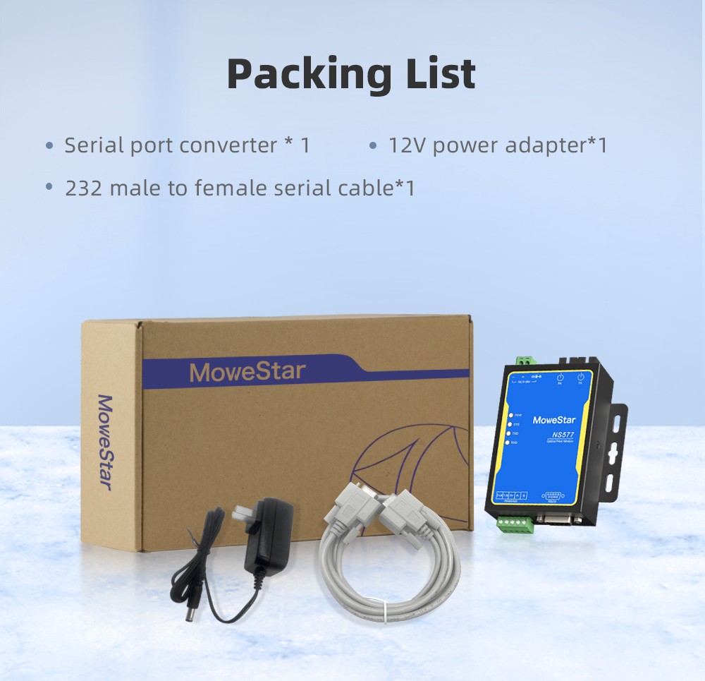 RS232/485/422 Serial To Fiber Modem