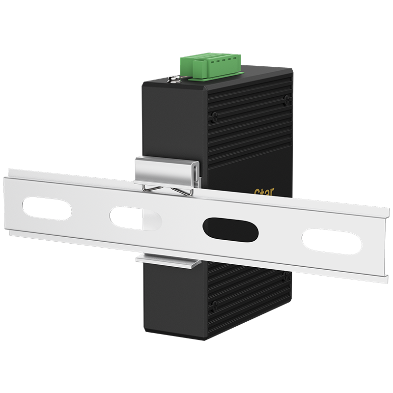 Din-Rail RS232/485/422 Serial To Fiber Modem