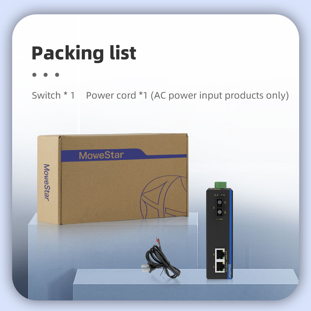 1 Port 100M F(x) + 2 Ports 10/100M T(x) Din Rail Industrial media converter