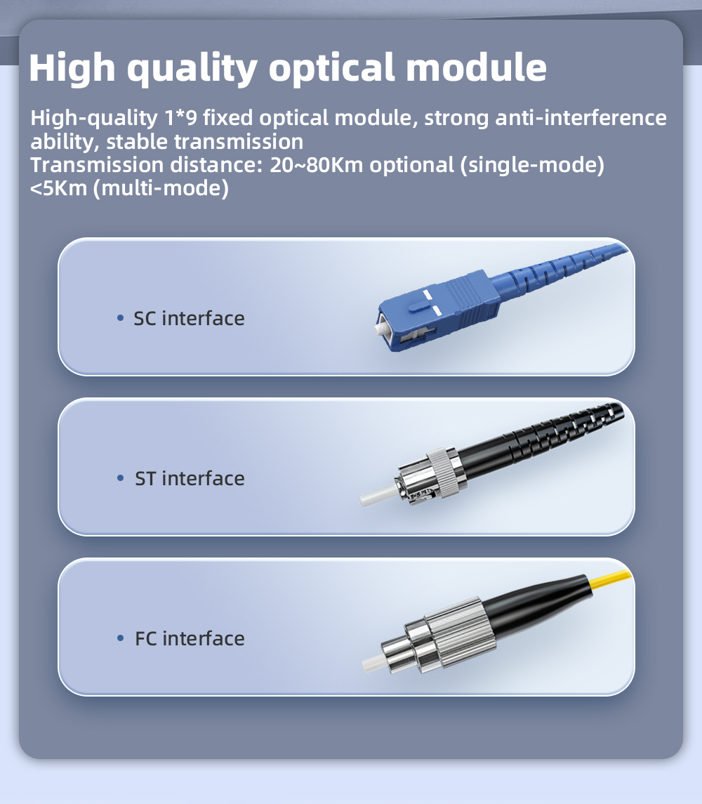 2 Ports 100M F(x) + 2 Ports 10/100M T(x) Din-Rail Unmanaged Industrial Ethernet Switch