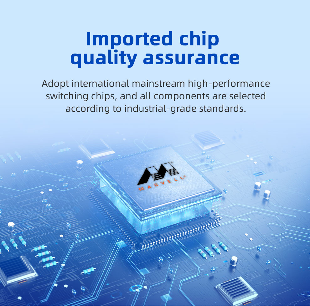 4 Ports 100M F(x) + 4 Ports 10/100M T(x) Din-Rail Unmanaged Industrial Ethernet Switch