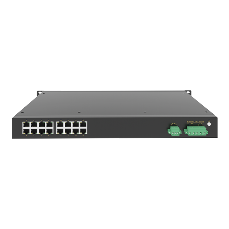 16 Ports 10/100M T(x) Rack-mount Unmanaged Industrial Ethernet Switch