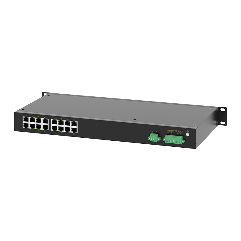 16 Ports 10/100M T(x) Rack-mount Unmanaged Industrial Ethernet Switch