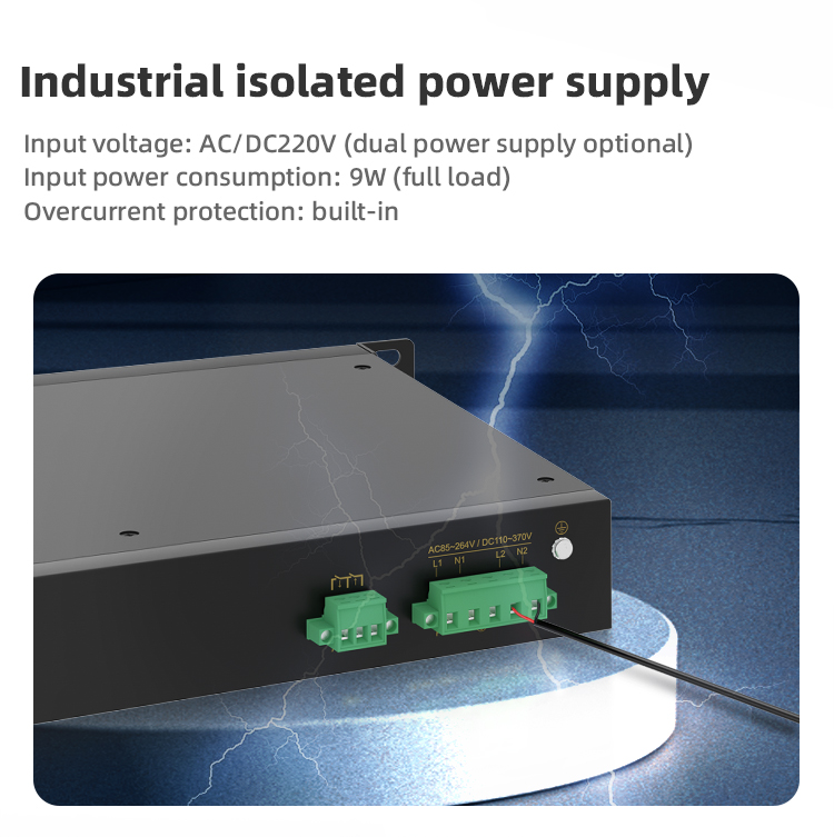 16 Ports 10/100M T(x) Rack-mount Unmanaged Industrial Ethernet Switch