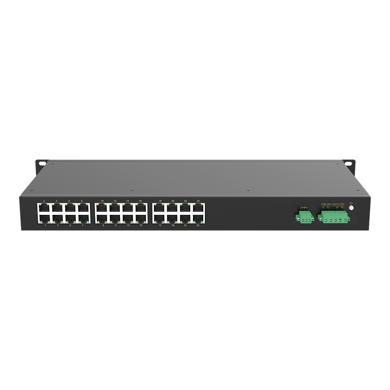 24 Ports 10/100M T(x) Rack-mount Unmanaged Industrial Ethernet Switch