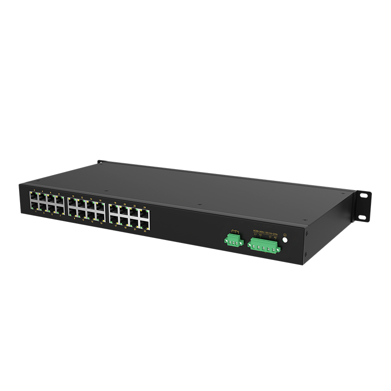 24 Ports 10/100M T(x) Rack-mount Unmanaged Industrial Ethernet Switch
