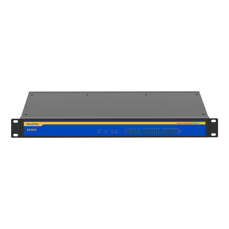 2 Ports 100M F(x) + 24 Ports 10/100M T(x) Rack-mount Unmanaged Industrial Ethernet Switch