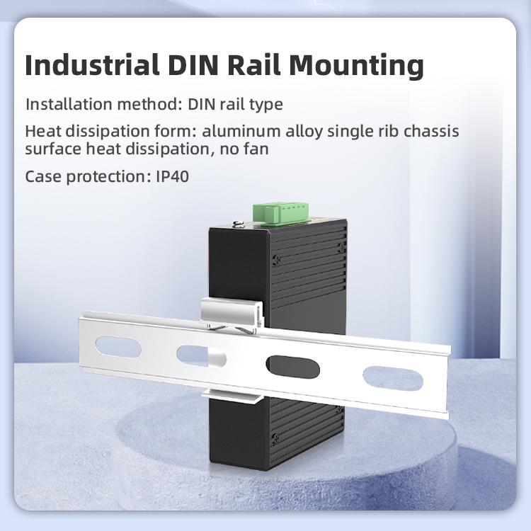 5 Ports Gigabit T(x) Din-Rail Unmanaged Industrial Ethernet Switch