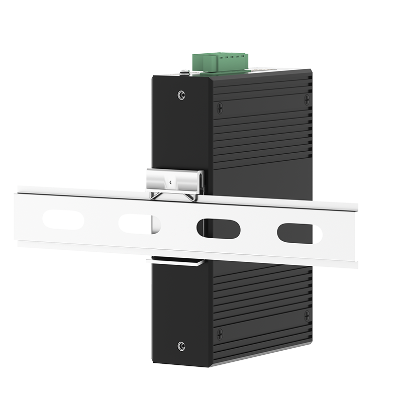 2 Ports Gigabit SFP + 4 Ports Gigabit RJ45 Din-Rail Unmanaged Industrial Ethernet Switch