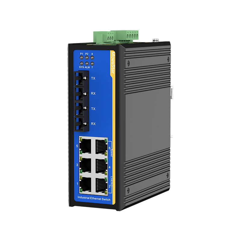 8 Ports 10/100M Din-Rail Managed Industrial Ethernet Switch
