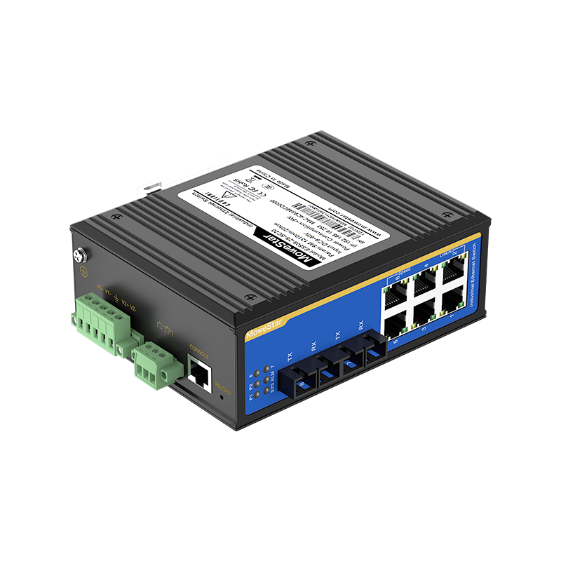8 Ports 10/100M Din-Rail Managed Industrial Ethernet Switch