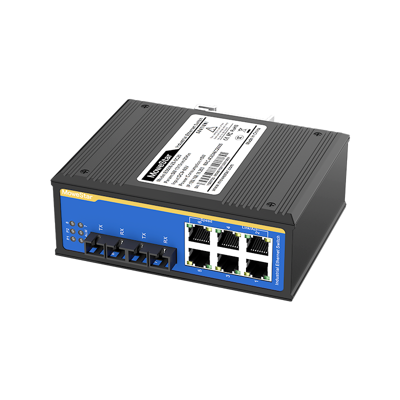 8 Ports 10/100M Din-Rail Managed Industrial Ethernet Switch