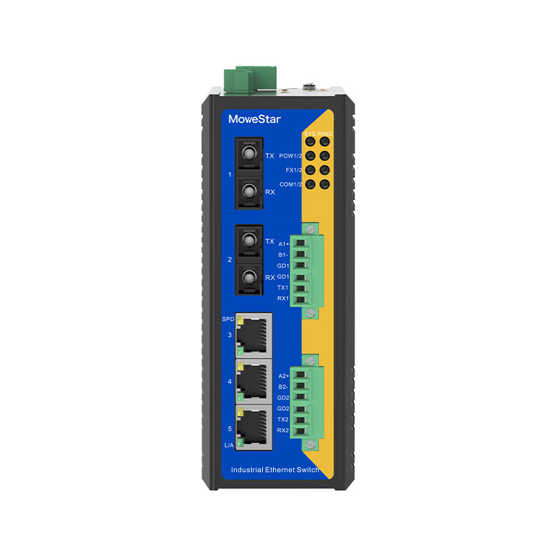 [100 Gigabit 2 Optical 3 Electrical] 2 Serial Port Ring Network Management Industrial Switch