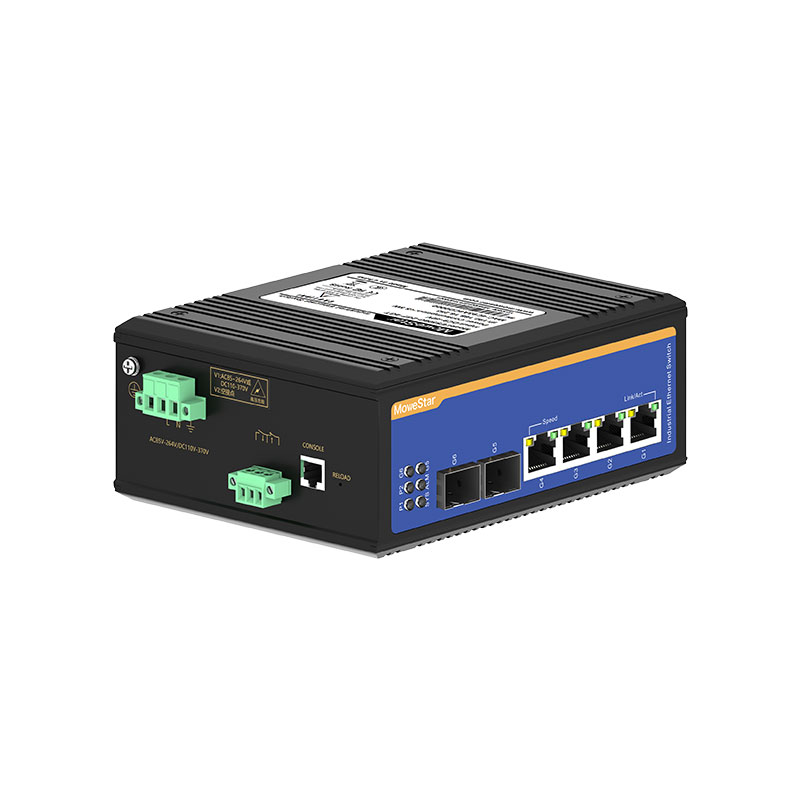 [Gigabit 2 Optical 4 Electrical] Ring Network Management Industrial Switch