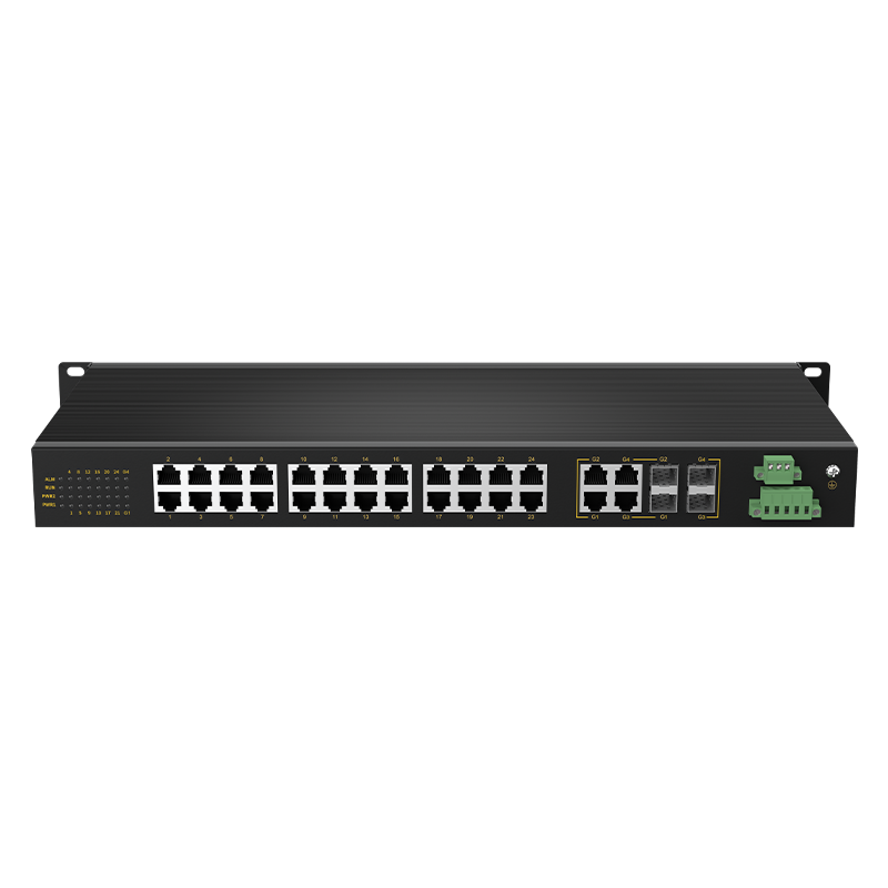 [4 Gigabit + 24 Gigabit Battery] managed industrial switch