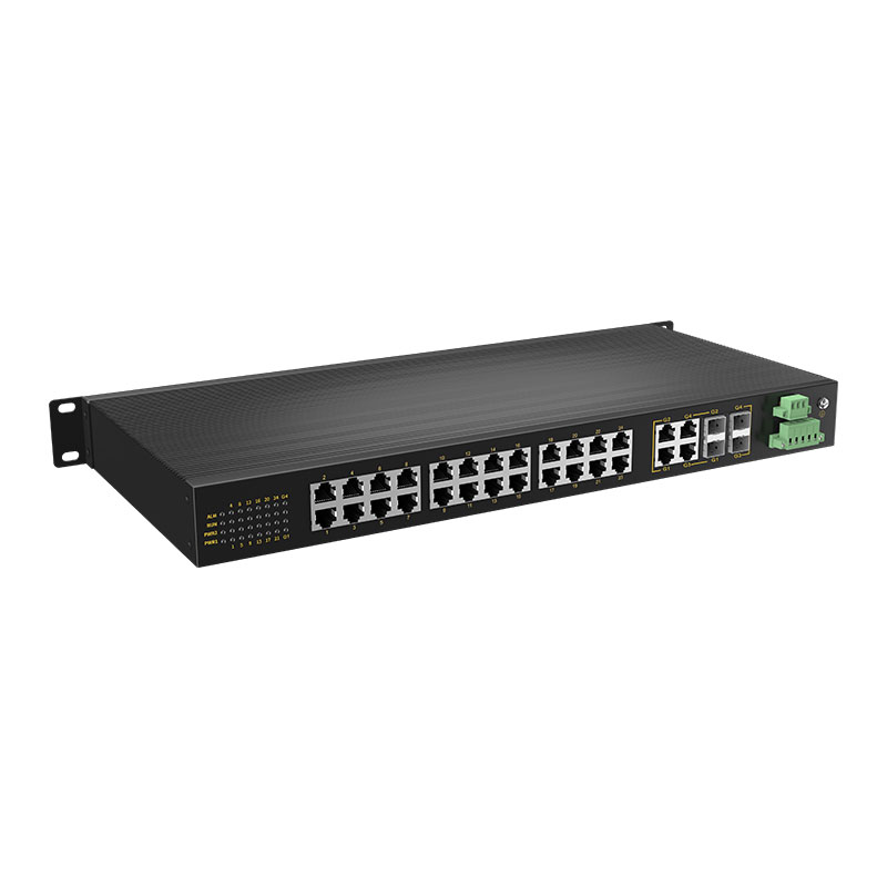 [4 Gigabit + 24 Gigabit Battery] managed industrial switch