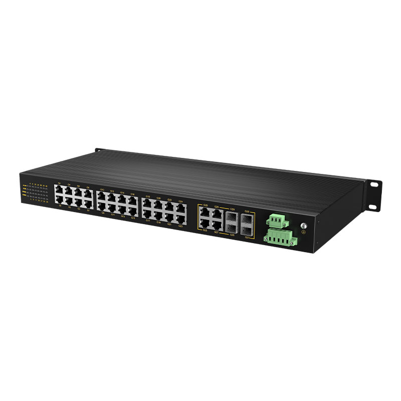 [full gigabit 28 port] managed industrial switch 24 RJ45 ports
