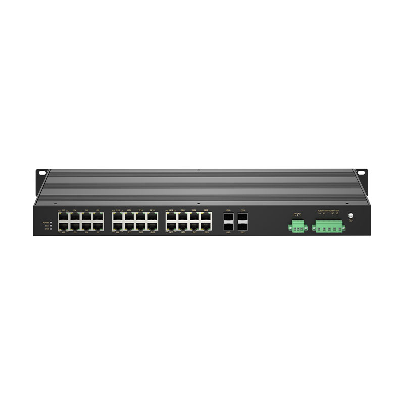 Full-Gigabit 4-optical 24-electric ring network managed PoE switch
