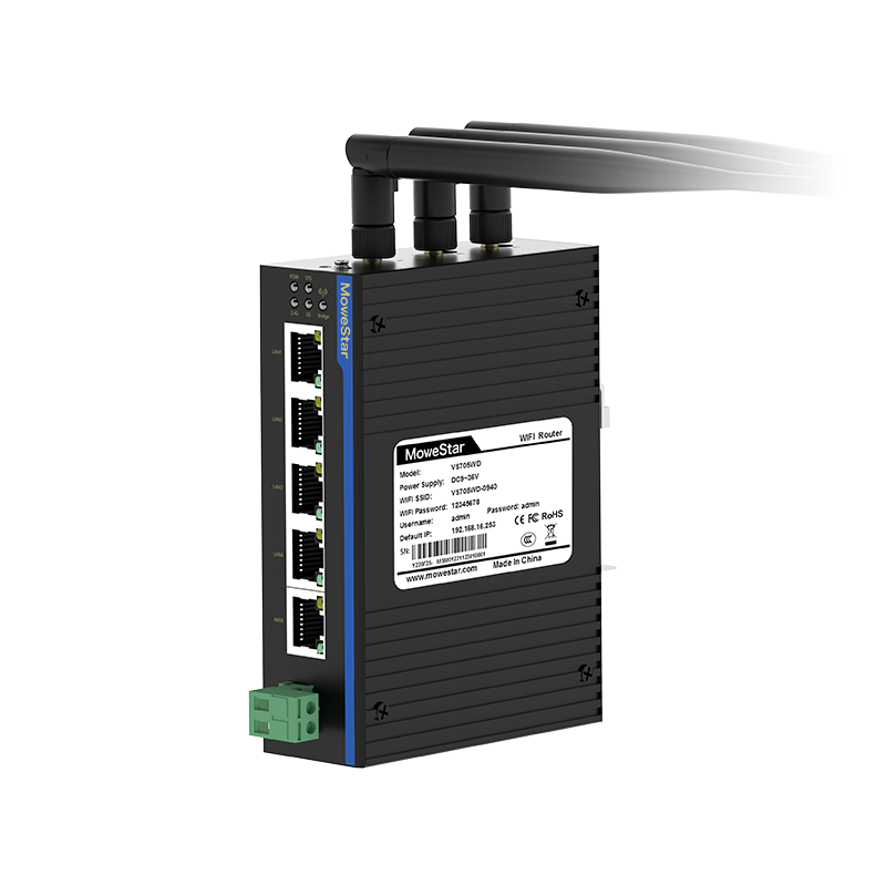 5 Ports Din-Rail Industrial WIFI dual band Wireless Router