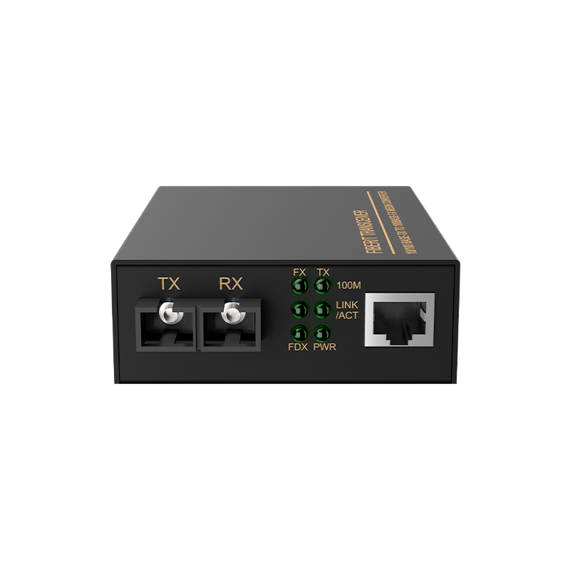 1 Port 100M F(x) + 1 Port 10/100M T(x) Ethernet fiber optic transceiver