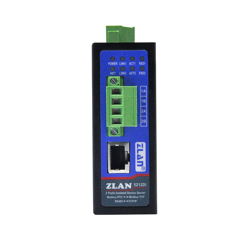 Rail/desktop optocoupler isolated serial server