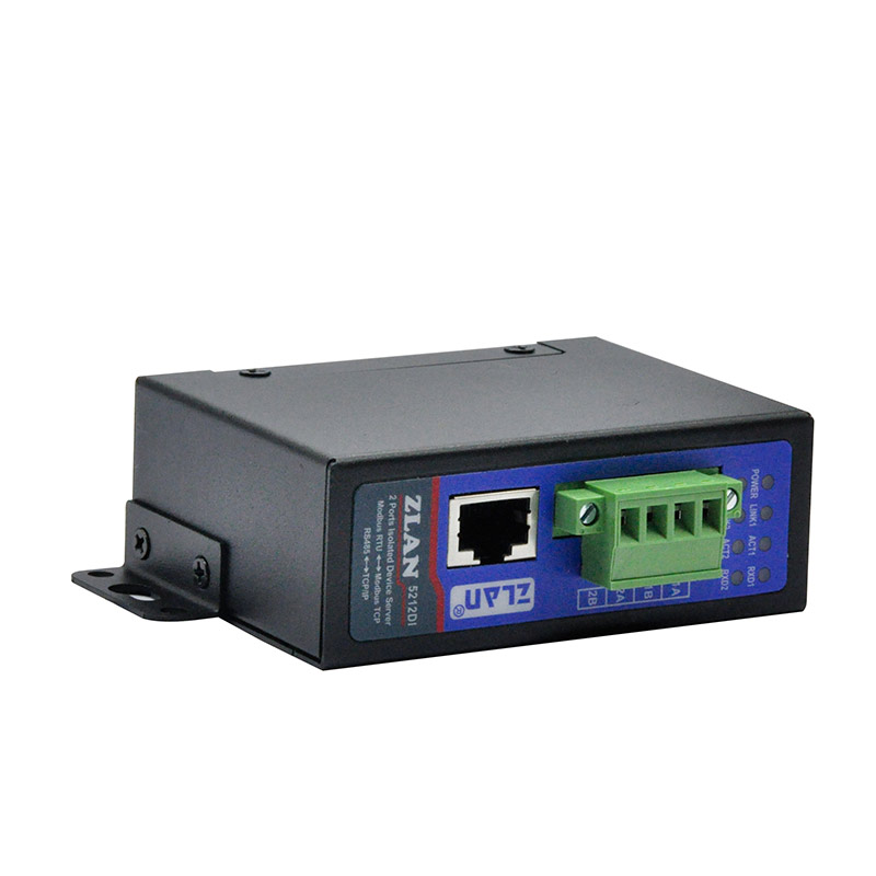 Rail/desktop optocoupler isolated serial server