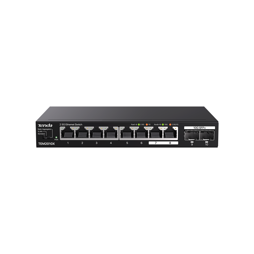 8-Port 2.5G Ethernet Switch With 2*10G SFP+ Slots