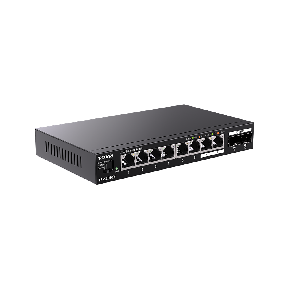 8-Port 2.5G Ethernet Switch With 2*10G SFP+ Slots