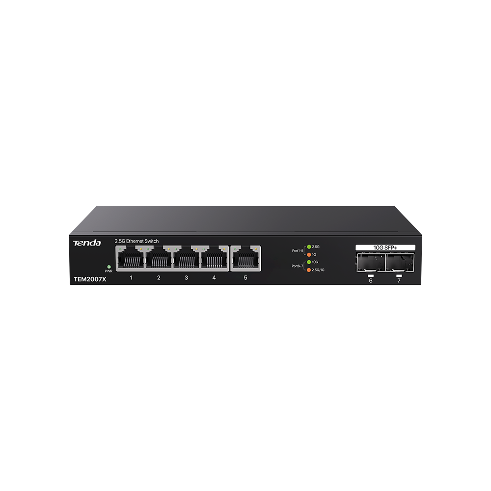 5-Port 2.5G Ethernet Switch With 2*10G SFP+ Slots
