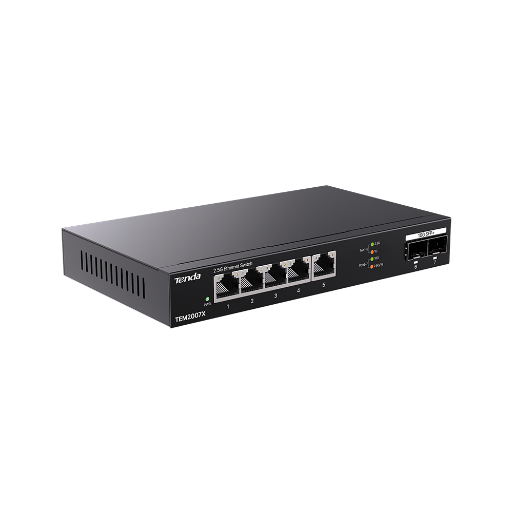5-Port 2.5G Ethernet Switch With 2*10G SFP+ Slots