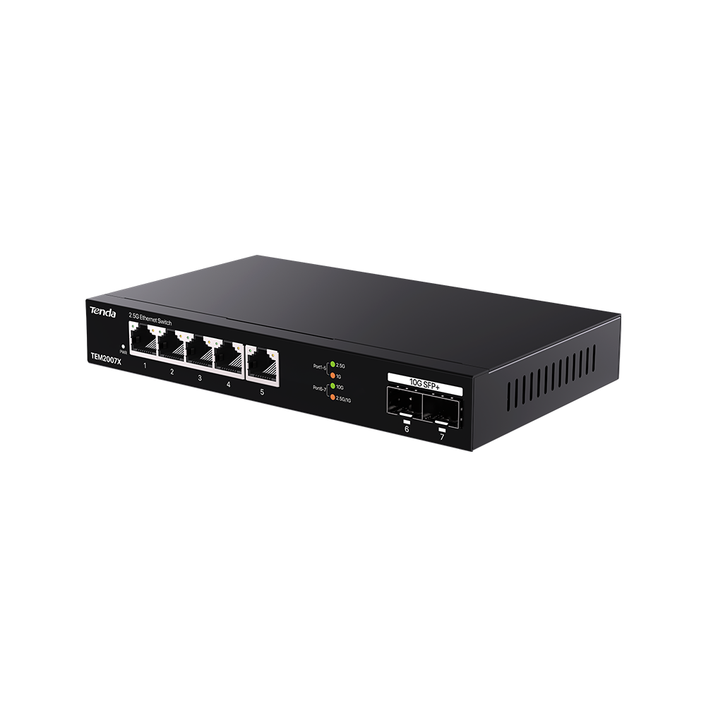 5-Port 2.5G Ethernet Switch With 2*10G SFP+ Slots