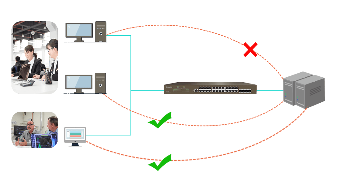 Layer-3 managed PoE switch