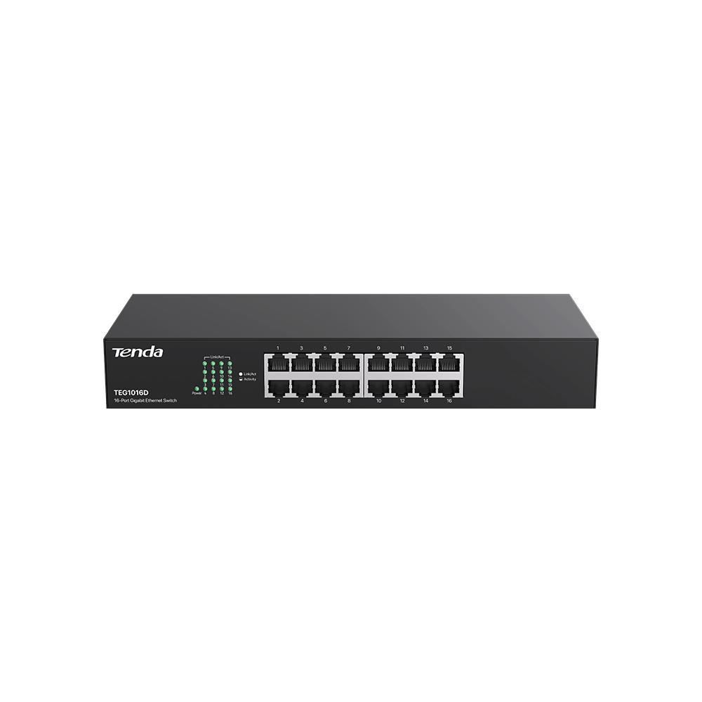 Wire-speed forwarding16-Port Gigabit Ethernet Switch