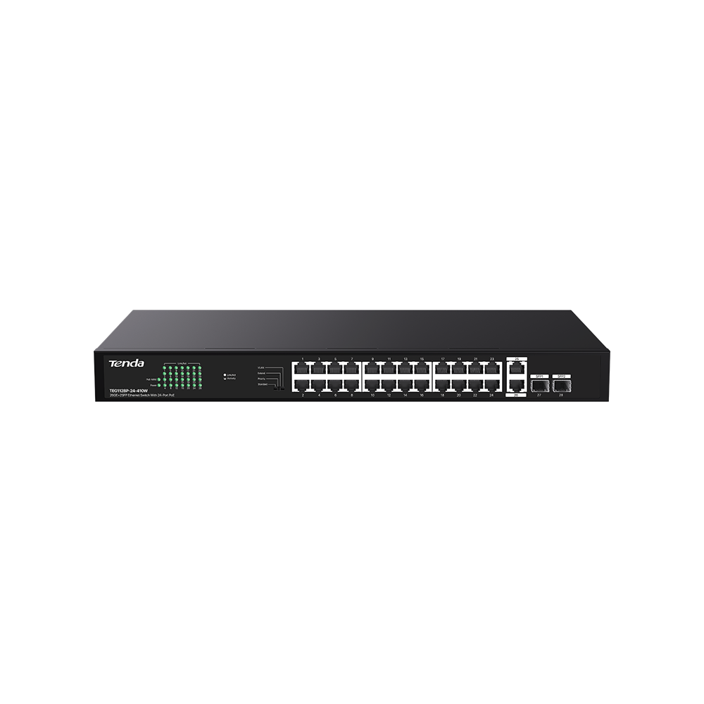 26GE+2SFP Ethernet Switch With 24-Port PoE