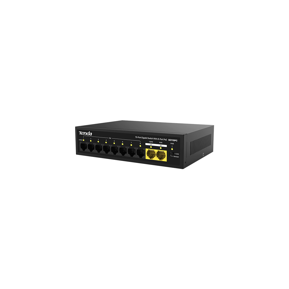 10-Port Gigabit Lite PoE Switch with 8-Port PoE