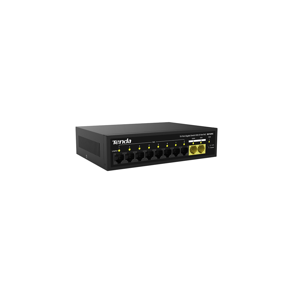 10-Port Gigabit Lite PoE Switch with 8-Port PoE