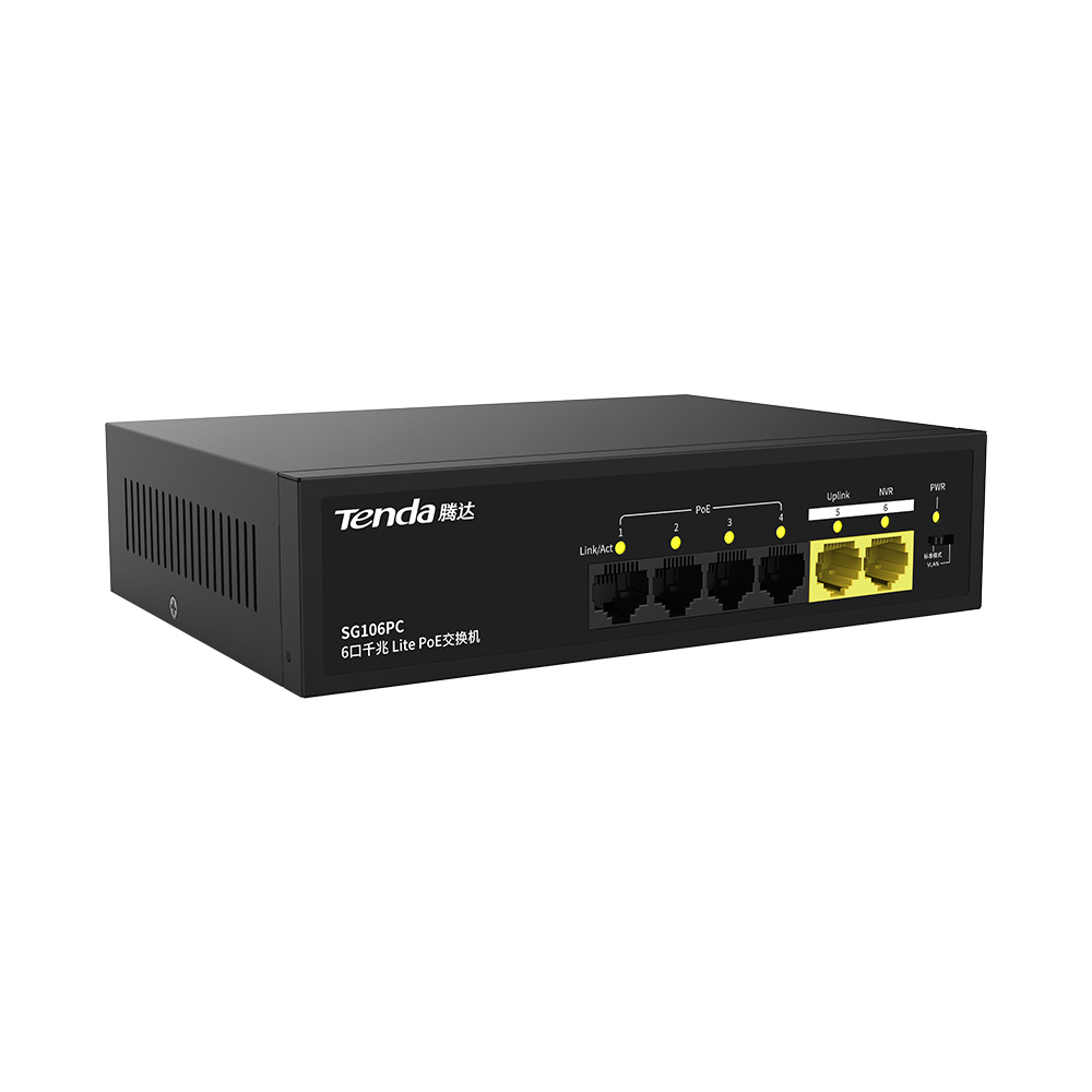 6-port Gigabit Lite PoE switch