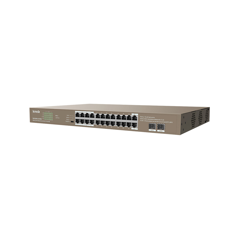 24GE+2SFP Ethernet Switch With 24-Port PoE