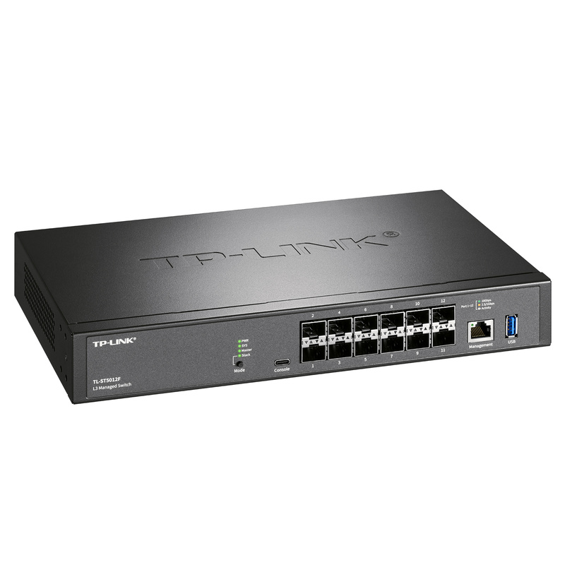 12 SFP+ ports Full 10 Gigabit Layer 3 network management switches