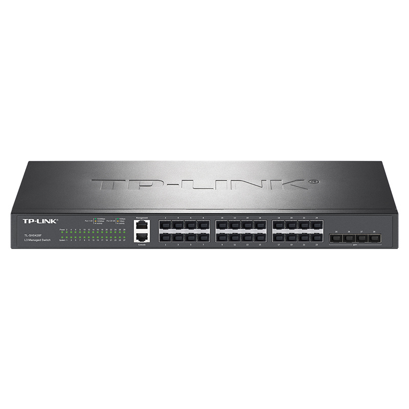 24 Gigabit SFP ports, 4 10 Gigabit SFP+ ports 10 Gigabit uplink Layer 3 network management switches