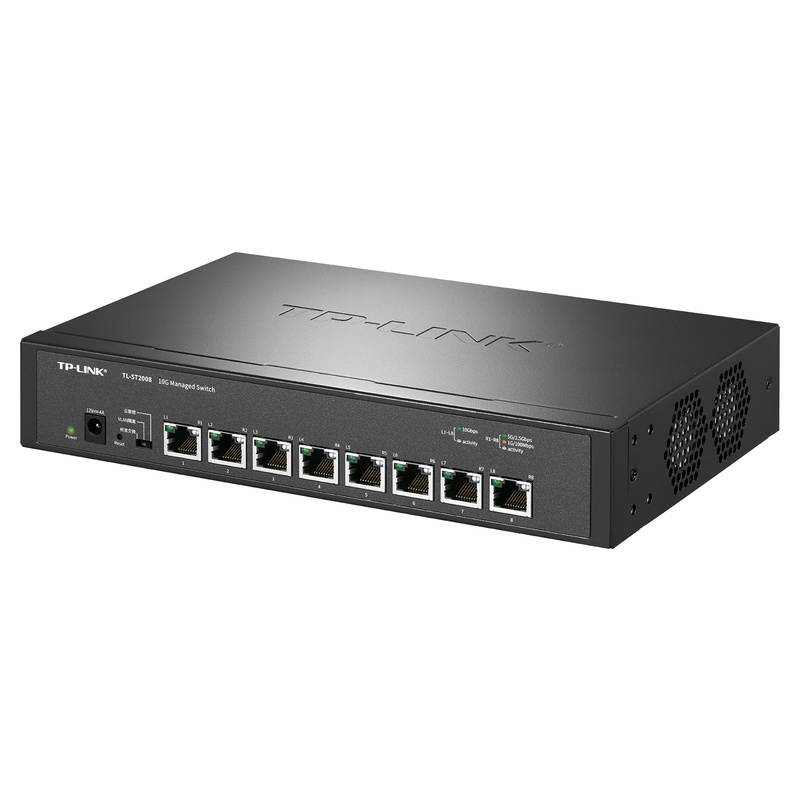 8 x 10Gbps RJ45 ports Full 10 Gigabit cloud management switches